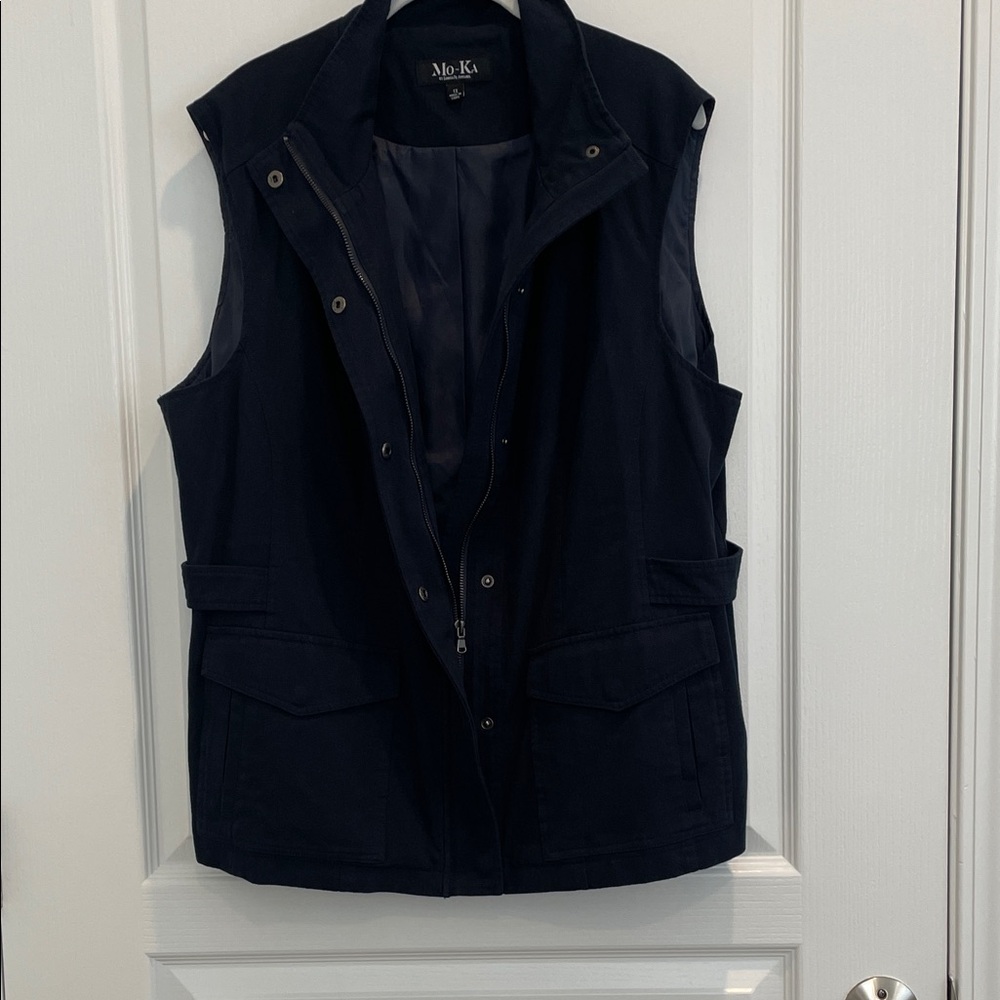 Mo-Ka Women's‎ Dark Blue Vest - Picture 3 of 7